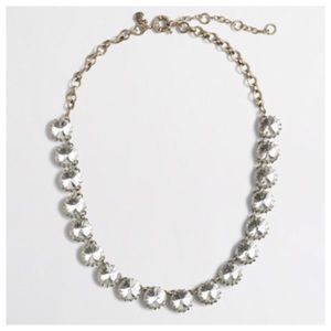 J. Crew Brass-plated crystal necklace